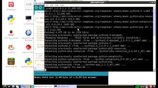 Install pyfirmata and pythonserial on Raspberry Pi [upl. by Yelkrab]