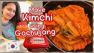 How to make KIMCHI using Gochujang red pepper paste  Aabbyy Perez [upl. by Niletak767]