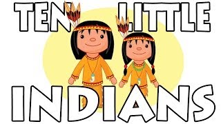 Ten Little Indians  Nursery Rhymes with Lyrics [upl. by Oruasi]