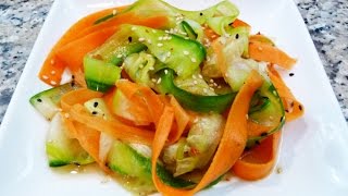 Ensalada Japonesa de Pepino y Zanahoria [upl. by Loria]