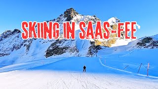 Skiing in SaasFee Switzerland [upl. by Kjersti142]