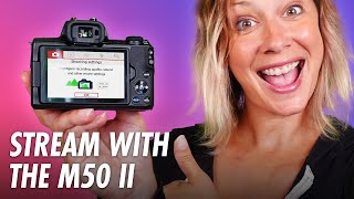 Canon M50 Mark II Live Streaming Settings CLEAN HDMI OUT [upl. by Ylyl]