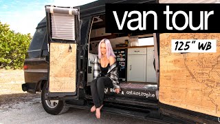 VAN TOUR  The ULTIMATE DIY VAN TOUR for full time VAN LIFE couple with dog [upl. by Henri]