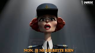 Edith Piaf Non Je ne regrette rien Animated Lyrics  Madagascar 3 Europes Most Wanted [upl. by Wainwright719]