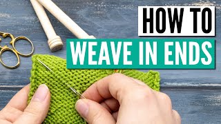 How to weave in ends in knitting  10 different techniques [upl. by Lehcsreh]