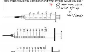 U100 Insulin Dosage Calculation Two Examples [upl. by Amary]