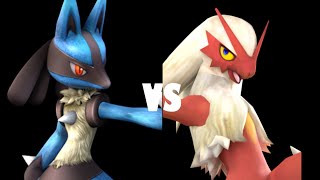 Blaziken Vs Lucario [upl. by Laeahcim]