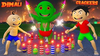 Pagal Bittu Sittu Aur Chirkut  Diwali Ke Patakhe Cartoon Part 14  Pagal Beta  Desi Comedy Video [upl. by Obe]