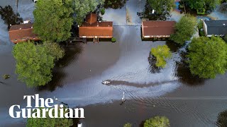 Storm Florence footage shows scale of flooding in North Carolina [upl. by Stempien]