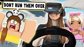 I FINALLY LEARNED HOW TO DRIVE VR Roblox SelfDriving Simulator [upl. by Akimas174]