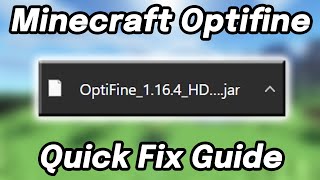 How to Fix Optifine Not Opening After Download For Minecraft All Versions [upl. by Eelah998]