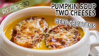 Two Cheese Creamy Pumpkin Soup Italian Style [upl. by Worrad]