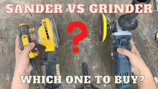 Sander VS Grinder Which one to buy for woodworking shop [upl. by Llenram351]