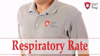 How to Count a Respiratory Rate  EMTprepcom [upl. by Latoyia]