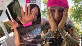 machine gun kelly and megan fox on instagram live [upl. by Nyleuqcaj]