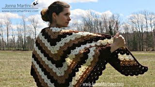 How To Crochet A Beautiful Shells Shawl  Crochet Shawl  EASY [upl. by Ahsem]