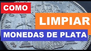 👉Como LIMPIAR MONEDAS de PLATA 💰 [upl. by Neirol544]