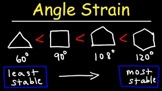 Stability of Cycloalkanes  Angle Strain [upl. by Notterb]