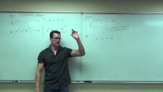 Calculus 1 Lecture 41 An Introduction to the Indefinite Integral [upl. by Ahsilak]