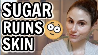 Sugar RUINS SKIN wrinkles aging acne sagging Dr Dray [upl. by Chappelka979]