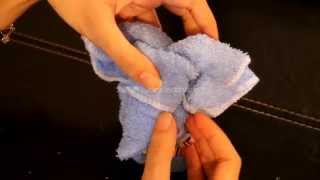 how to make a cute elephant with towel  como hacer un elefante con toalla [upl. by Cristen]