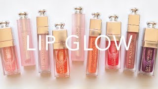 Dior Lip Glow Oil  New Product Swatches and Comparison [upl. by Orianna]