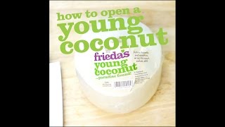 How to open a young coconut [upl. by Repooc]