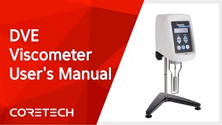 AMETEK BROOKFIELD DVE Viscometer Users Manual ENG [upl. by Anitsirhk]