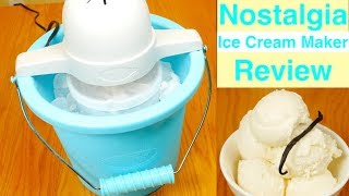 Nostalgia 4Quart Electric Ice Cream Maker Review [upl. by Eive]