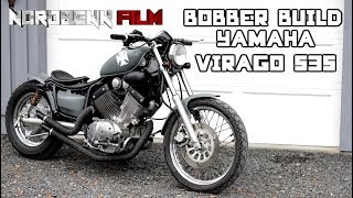 BOBBER BUILD  Yamaha Virago 535 bobber project HD [upl. by Inahet4]