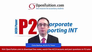 ACCA P2 Introduction to Corporate Reporting [upl. by Iraj]