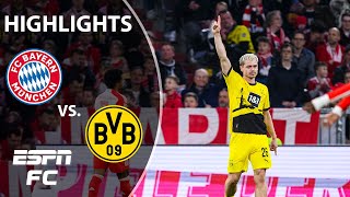 Bayern Munich vs Borussia Dortmund  Bundesliga Highlights  ESPN FC [upl. by Rudyard642]