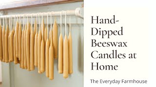 Hand Dipped Beeswax Candles [upl. by Obla]