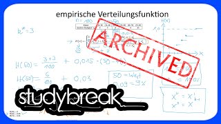 ARCHIVIERT Empirische Verteilungsfunktion  Deskriptive Statistik [upl. by Carol929]