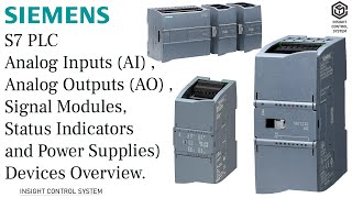 Siemens S7 PLC Analog Inputs amp Outputs Device Overview [upl. by Anilem]