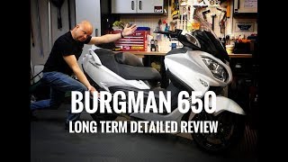 2018 Suzuki Burgman 650 Executive  Long Term Review [upl. by Mohl]