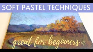 Soft Pastel Techniques for Beginners  4 Painting Demos [upl. by Sherill647]