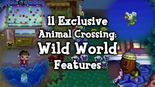 11 Exclusive Animal Crossing Wild World Features [upl. by Anawit]