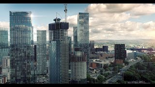 Manchester Cinematic Drone Footage SOUTH Deansgate Blade amp Three60 Elizabeth Tower Skyscrapers 4k [upl. by Yelsnik573]