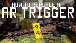 How to Replace a AR Trigger  Timney Triggers  Tactical Rifleman [upl. by Amikay]