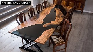 DIY Epoxy Table  Step by Step Instructions [upl. by Melicent743]