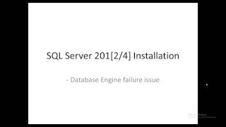 Database Engine Services failed [upl. by Acireed]