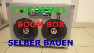 TUTORIAL PORTABLE PARTY BOOMBOX SELBER BAUEN [upl. by Jac429]