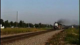 NS B307A1 3501 leads NS 442 at Austell Georgia  7398 [upl. by Orabla]