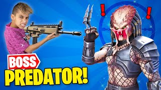 Unlocking PREDATOR Boss in FORTNITE  Royalty Gaming [upl. by Drescher638]