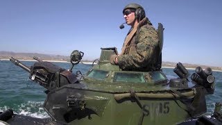 Assault Amphibious Vehicle – US Marines Assault Amphibian School Training [upl. by Aimik278]