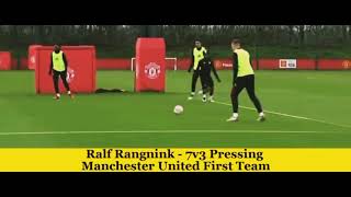 Ralf Rangnicks Manchester united gegenpressing training [upl. by Arjun375]