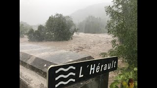 METEO  Le Gard en vigilance rouge pluieinondation et crue [upl. by Natanoy]