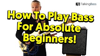 Beginners Guide To Bass Guitar  Lesson 1 The Absolute Basics [upl. by Touber]