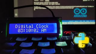 Make Digital Clock Using Arduino LCD Display and Python  Pyfirmata  KNOWLEDGE DOCTOR  Chando [upl. by Dinah354]